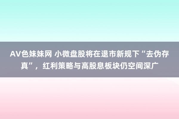 AV色妹妹网 小微盘股将在退市新规下“去伪存真”，红利策略与高股息板块仍空间深广