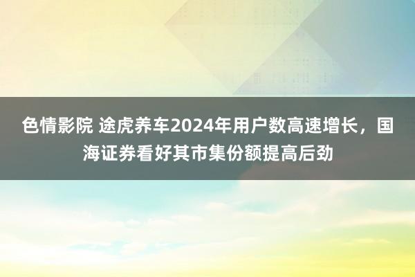色情影院 途虎养车2024年用户数高速增长，国海证券看好其市集份额提高后劲